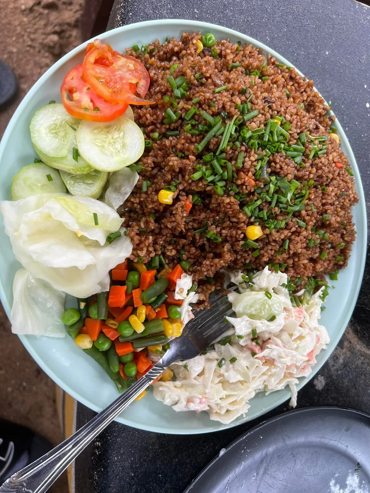A plated meal